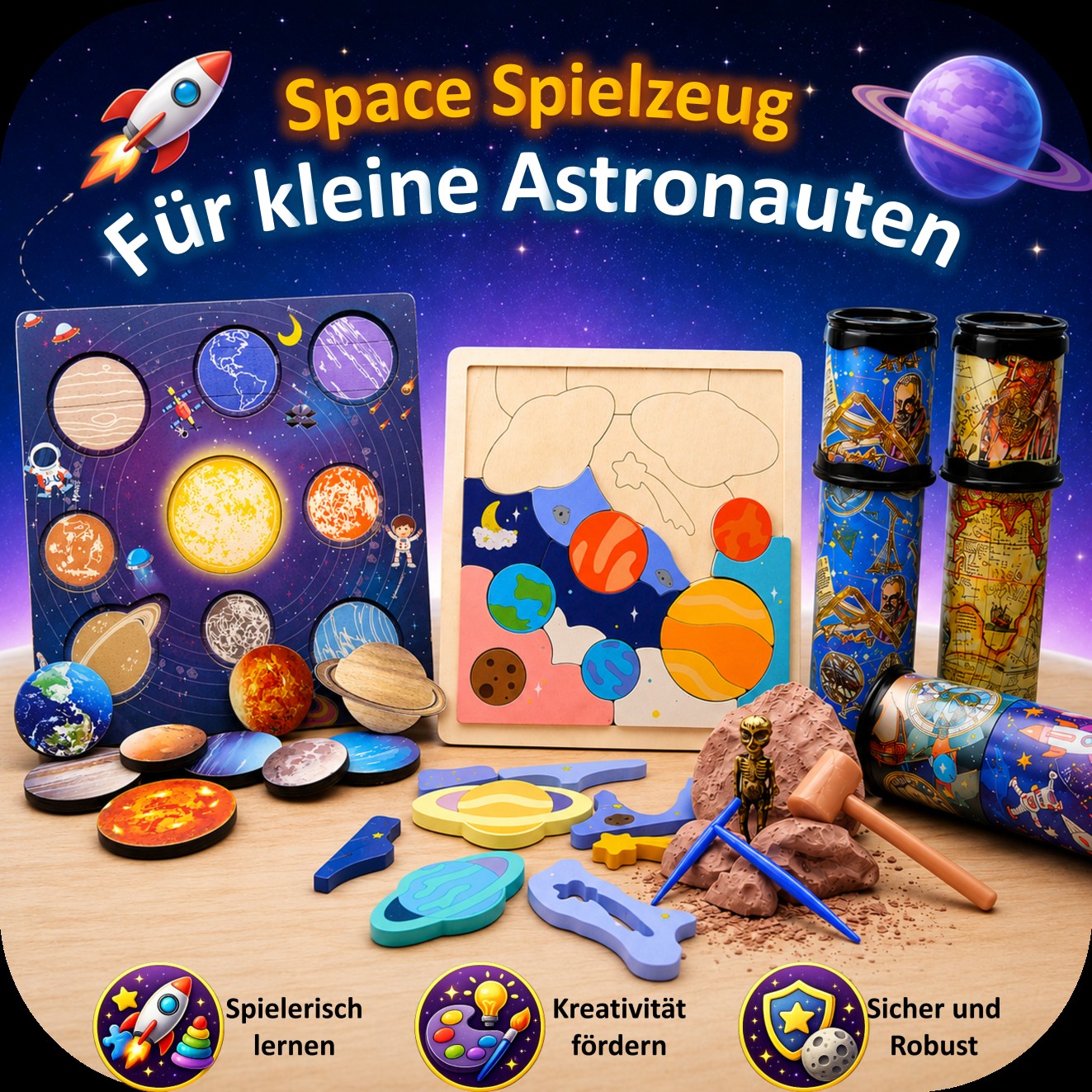 Space Spielzeug - Für kleine Astronauten