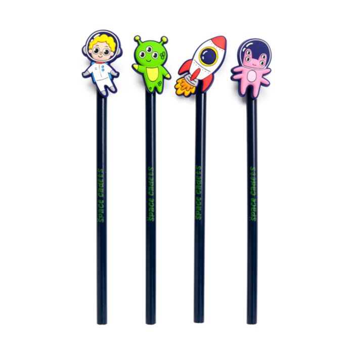 Space Cadets Weltraum Astronaut Bleistift mit PVC-Topper