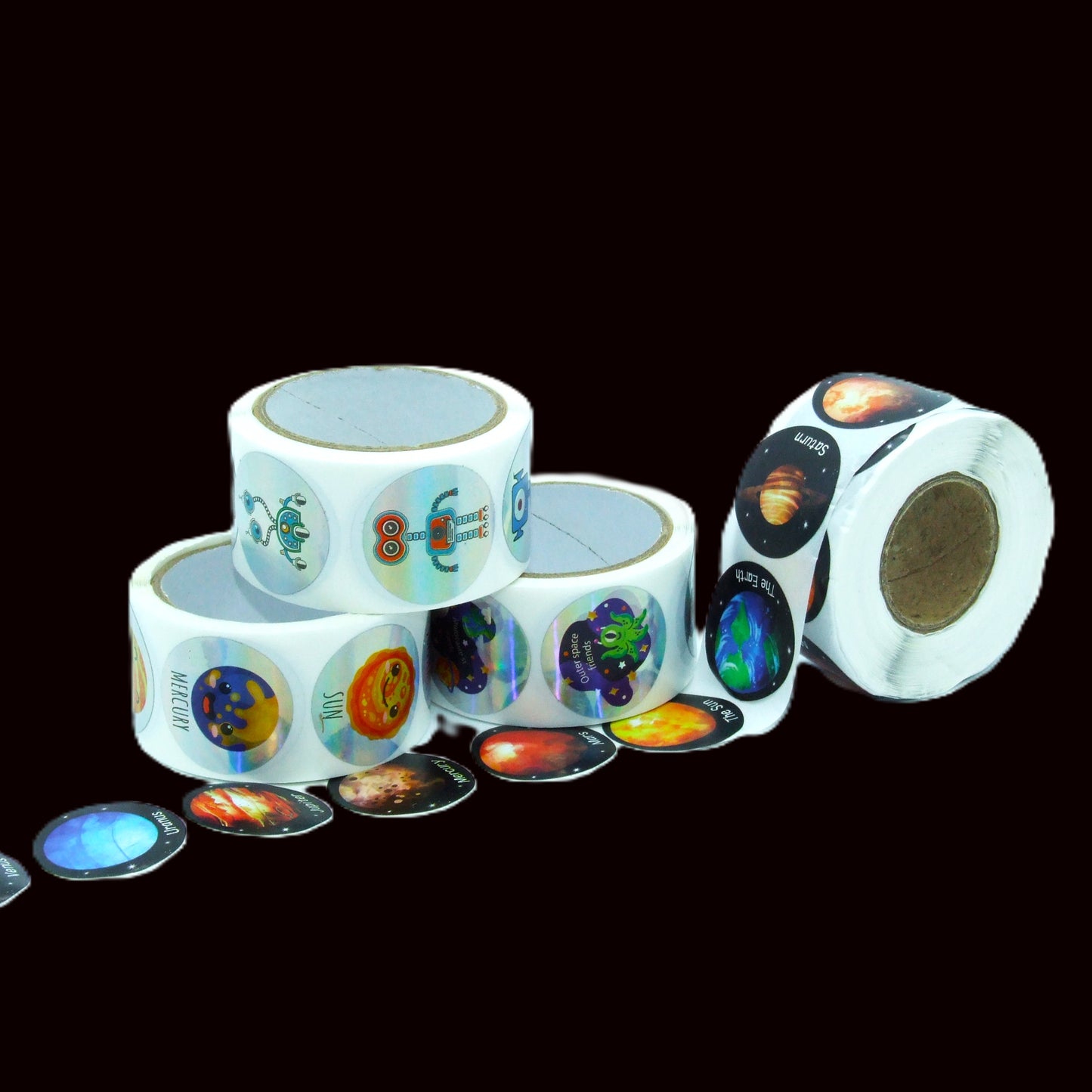 Stickerrolle Space Motive