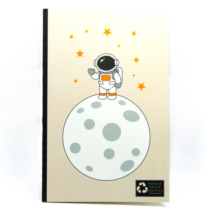 Notizheft Astronaut | Kleines Notizheft mit süßem Astronaut; 20 linierte Seiten; ca. 20x13cm