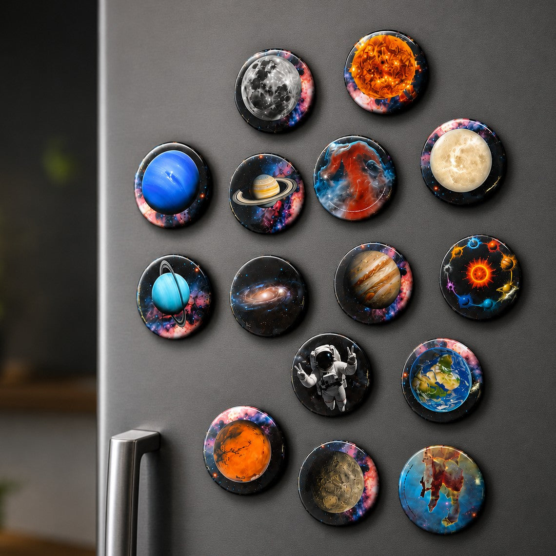 Magnetbutton 3,8cm Solar System Kollektion