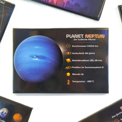 Weltraum Magnete Set - 13-teiliges Sonnensystem Planeten Motivmagnet-Set für Kinder und Astronomiebegeisterte