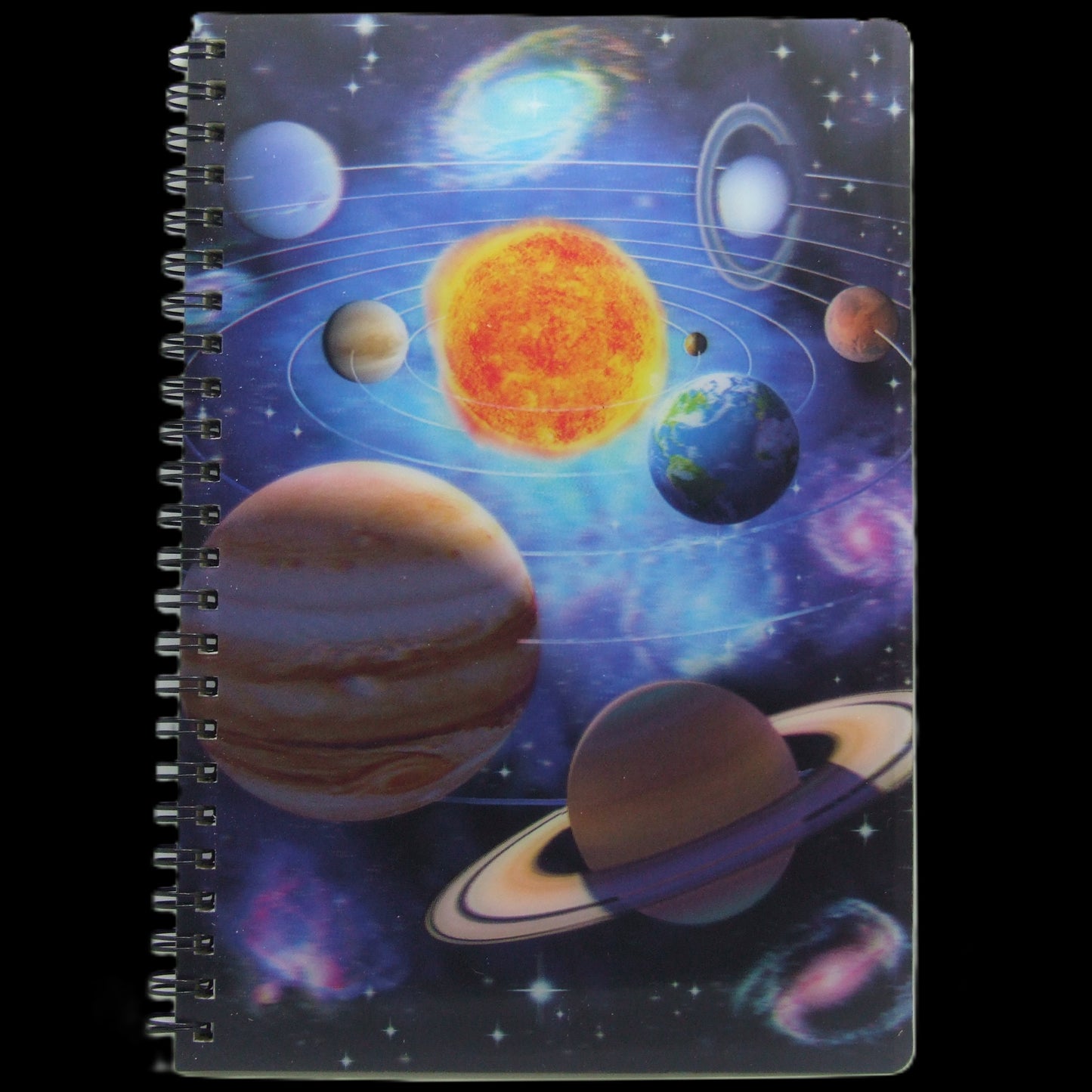 3D Notizbuch Space Motive - Ringbuch | Liniert | A5