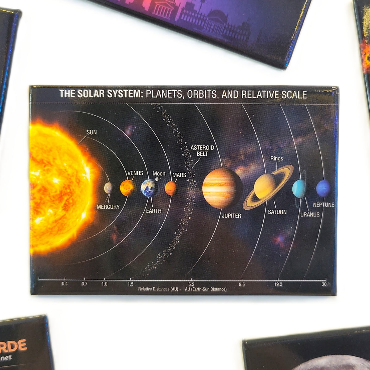 Weltraum Magnete Set - 13-teiliges Sonnensystem Planeten Motivmagnet-Set für Kinder und Astronomiebegeisterte