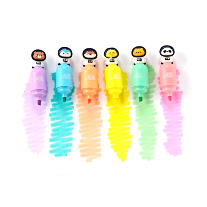 Space Cadets Weltraum Astronaut Textmarker mit Topper