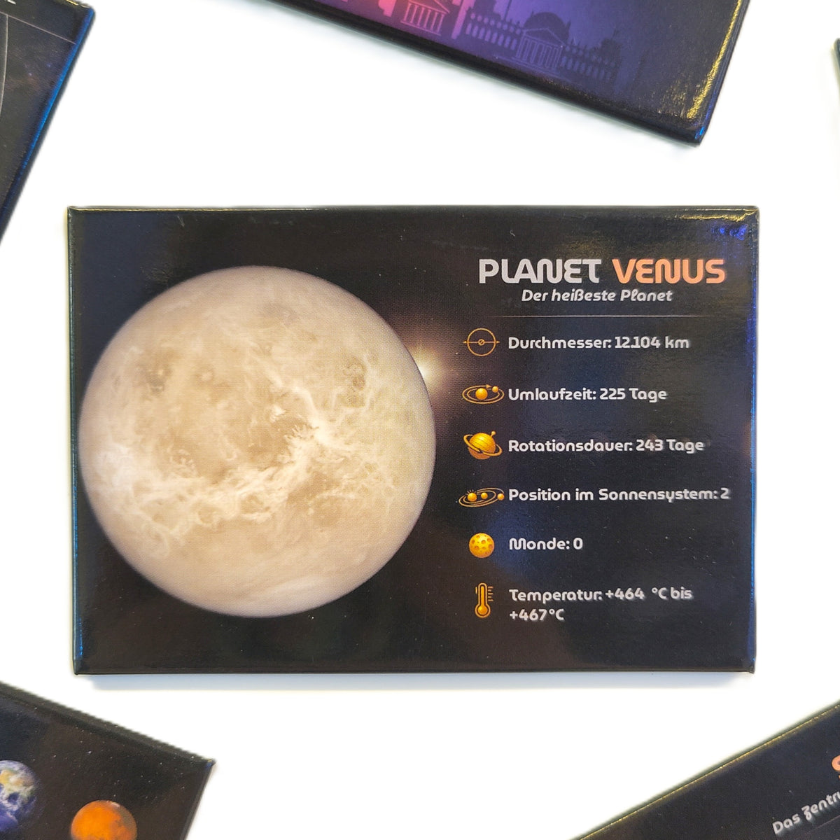 Weltraum Magnete Set - 13-teiliges Sonnensystem Planeten Motivmagnet-Set für Kinder und Astronomiebegeisterte