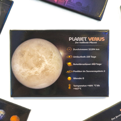Weltraum Magnete Set - 13-teiliges Sonnensystem Planeten Motivmagnet-Set für Kinder und Astronomiebegeisterte