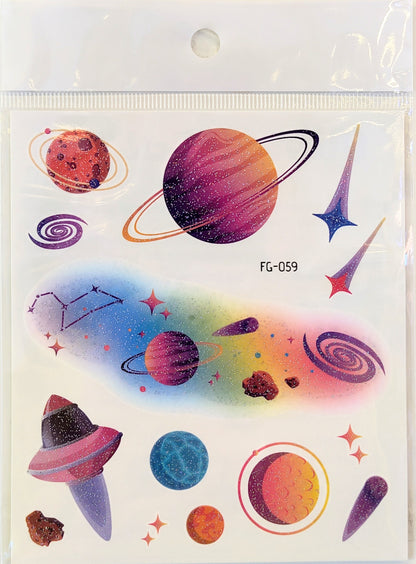Glitzer Tattoo Set